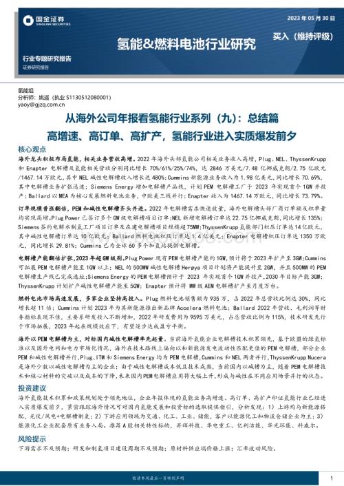 20230530_国金证券_从海外公司年报看氢能行业系列：总结篇高增速、高订单、高扩产氢能行业进入实质爆发前夕_20页.pdf
