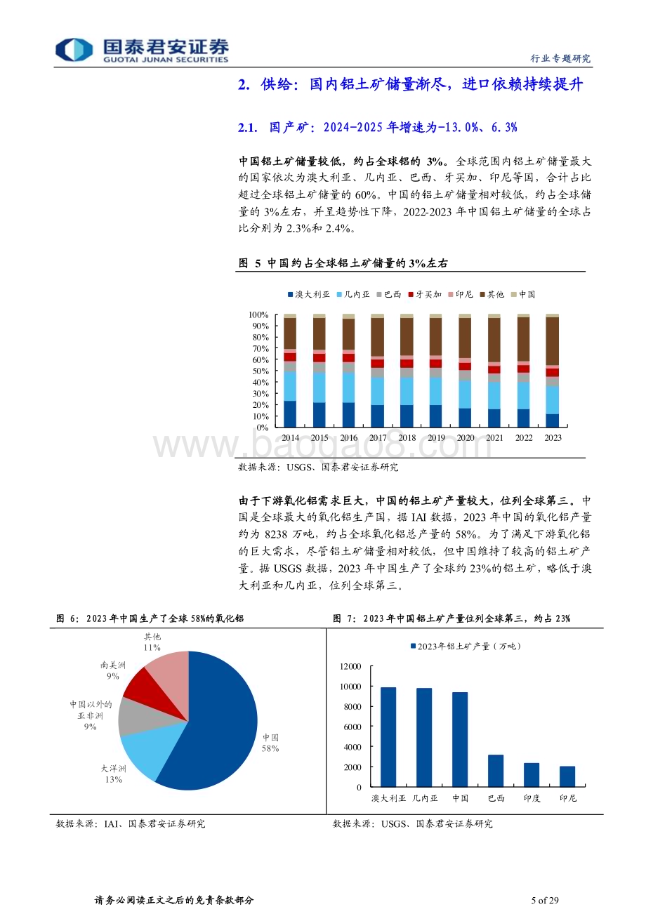 20240324_国泰君安_有色金属行业：铝土矿价值凸显关注有矿端优势的铝企_29页.pdf_第5页