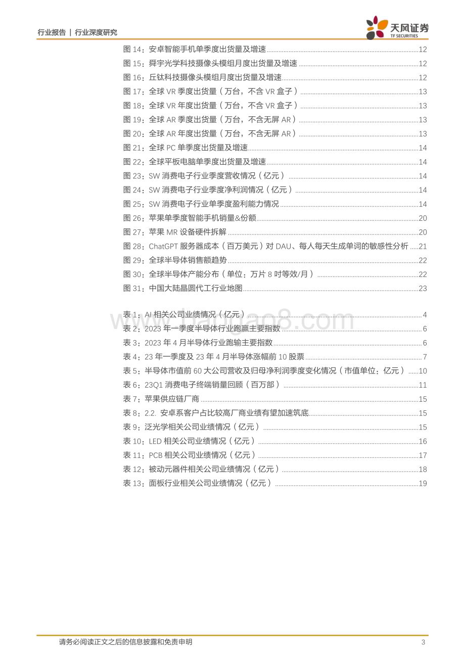 20230521_天风证券_电子行业证券研究报告：有望进入复苏周期_25页.pdf_第3页