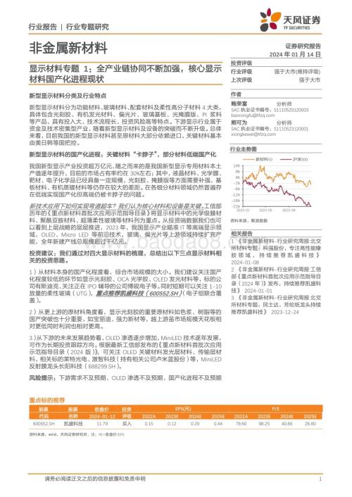 20240114_天风证券_非金属新材料行业专题研究：显示材料专题1全产业链协同不断加强核心显示材料国产化进程现状_21页.pdf