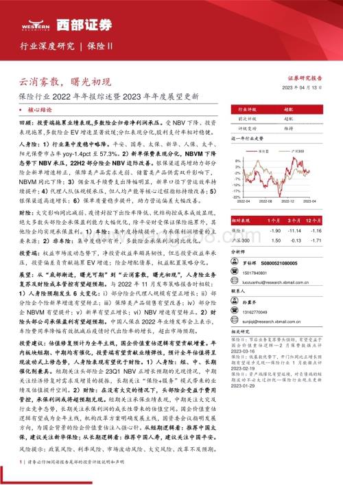 20230413_西部证券_保险行业证券研究报告：2022年年报综述暨2023年年度展望_28页.pdf