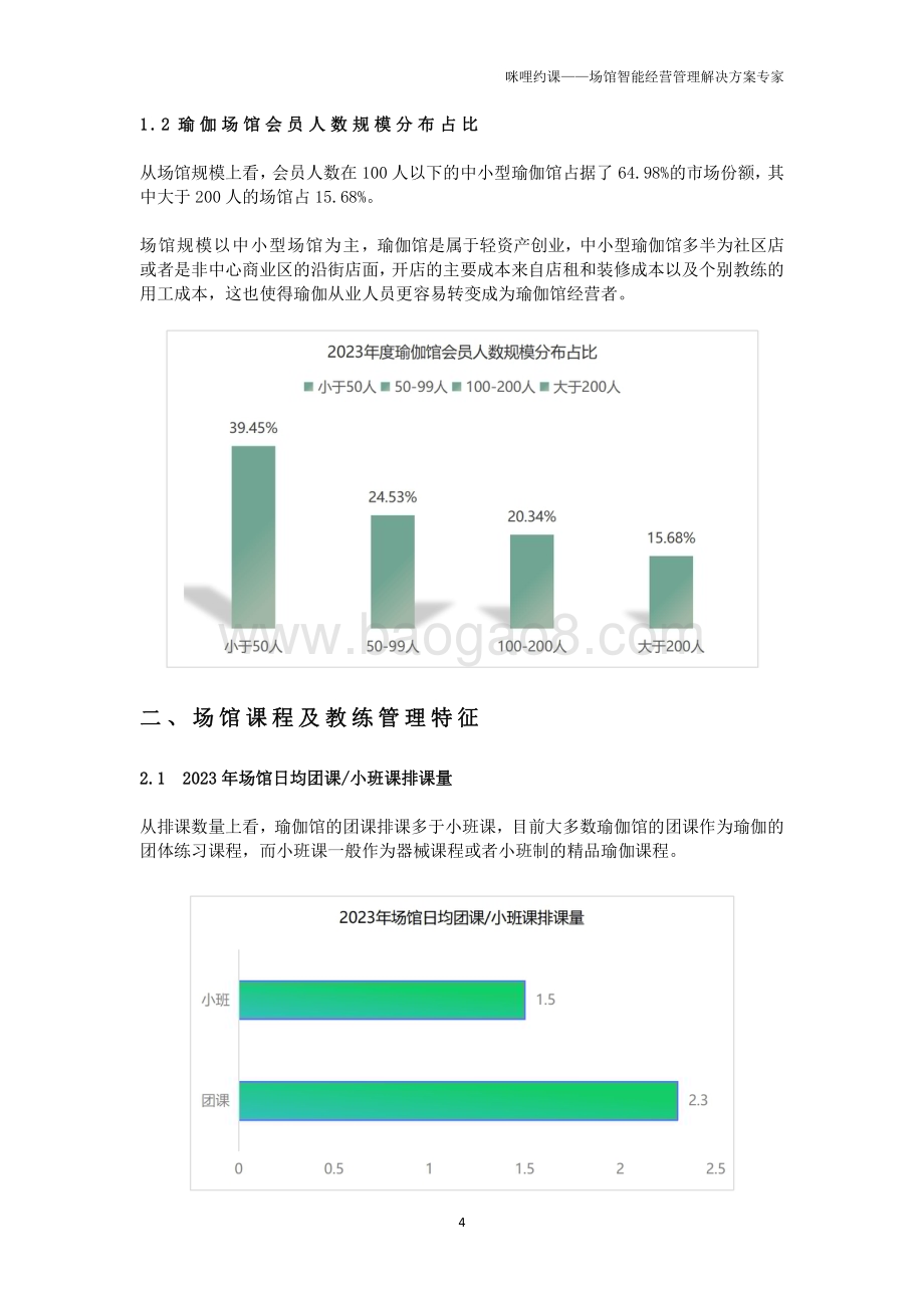 20240401_咪哩约课_瑜伽行业：2023年瑜伽普拉提场馆经营报告_21页.pdf_第4页