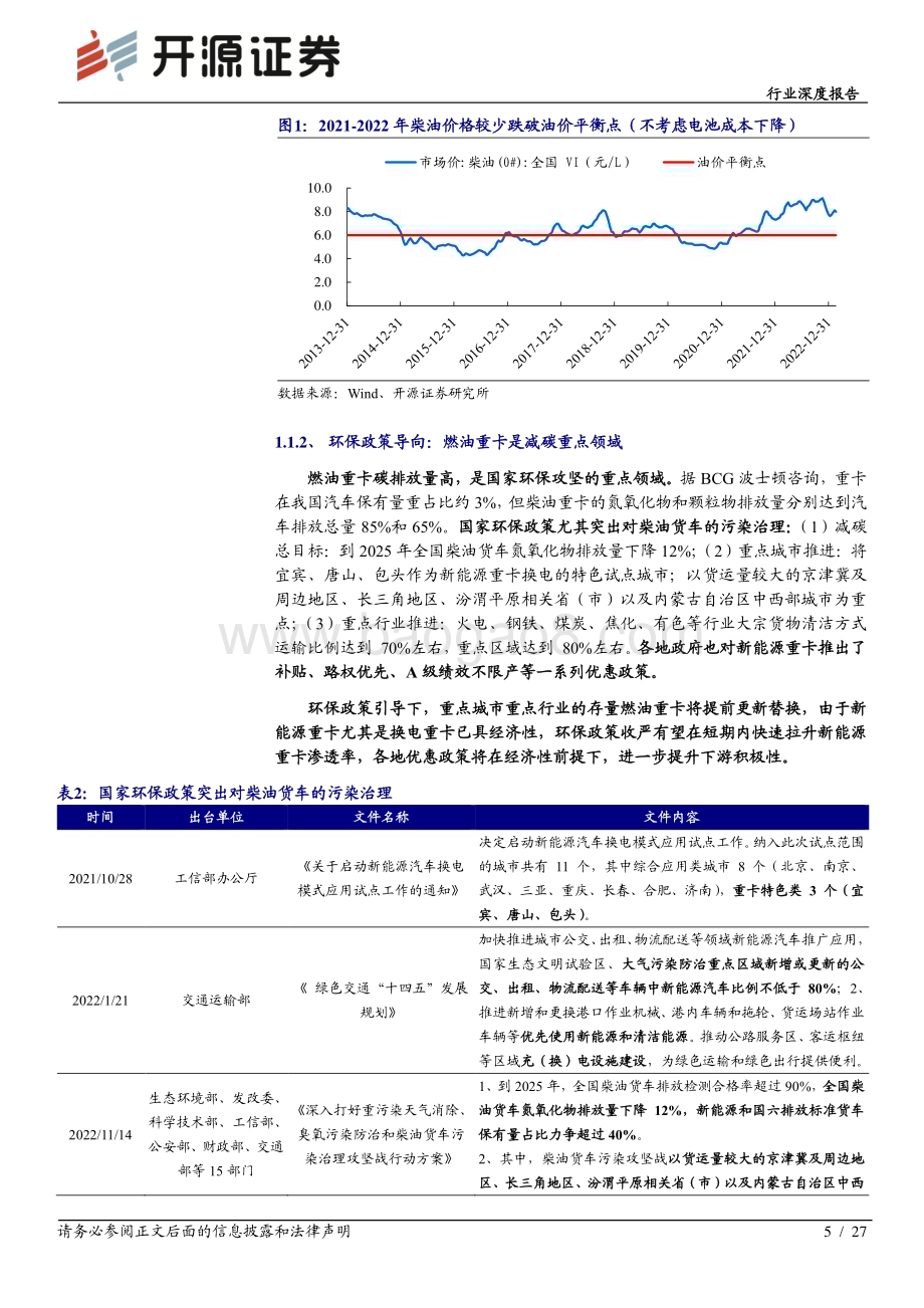 20230313_开源证券_电力设备行业证券研究报告：换电重卡需求才露冰山一角政策支撑叠加场景渗透共筑未来增速_28页.pdf_第5页