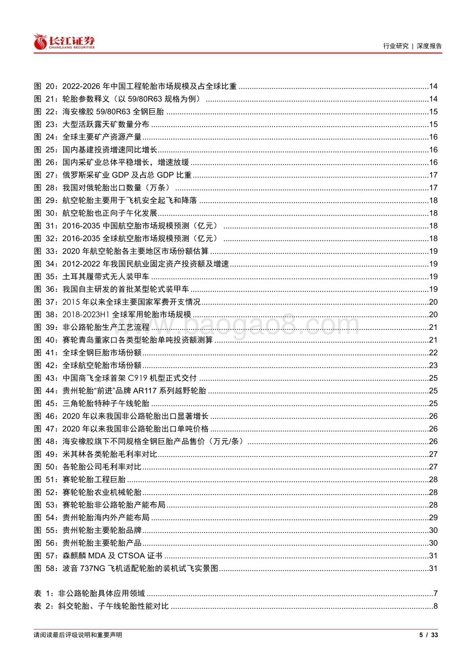 20240127_长江证券_轮胎与橡胶行业非公路轮胎行业深度：细分赛道大有可为_33页.pdf_第5页