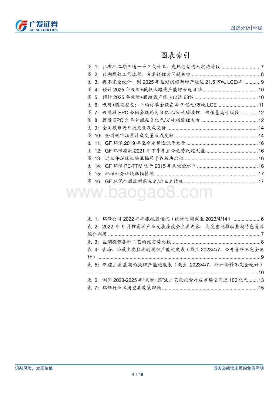 20230416_广发证券_环保行业证券研究报告：重视半导体产业链、盐湖提锂技术板块机会_20页.pdf_第4页