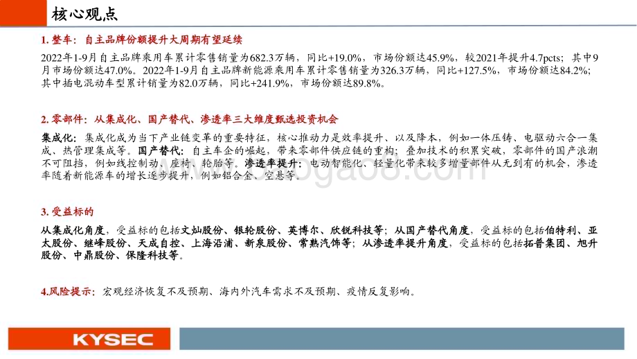 20221114_开源证券_汽车行业2023年度投资策略：从集成化、国产替代、渗透率三大维度甄选汽车板块投资机会_66页.pdf_第2页
