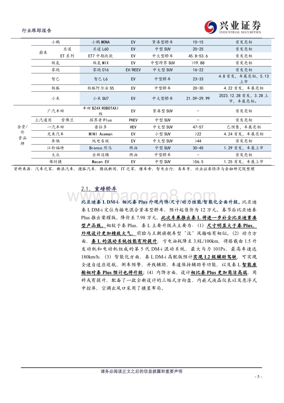 20240421_兴业证券_汽车行业：2024年第十八届北京车展前瞻_20页.pdf_第5页