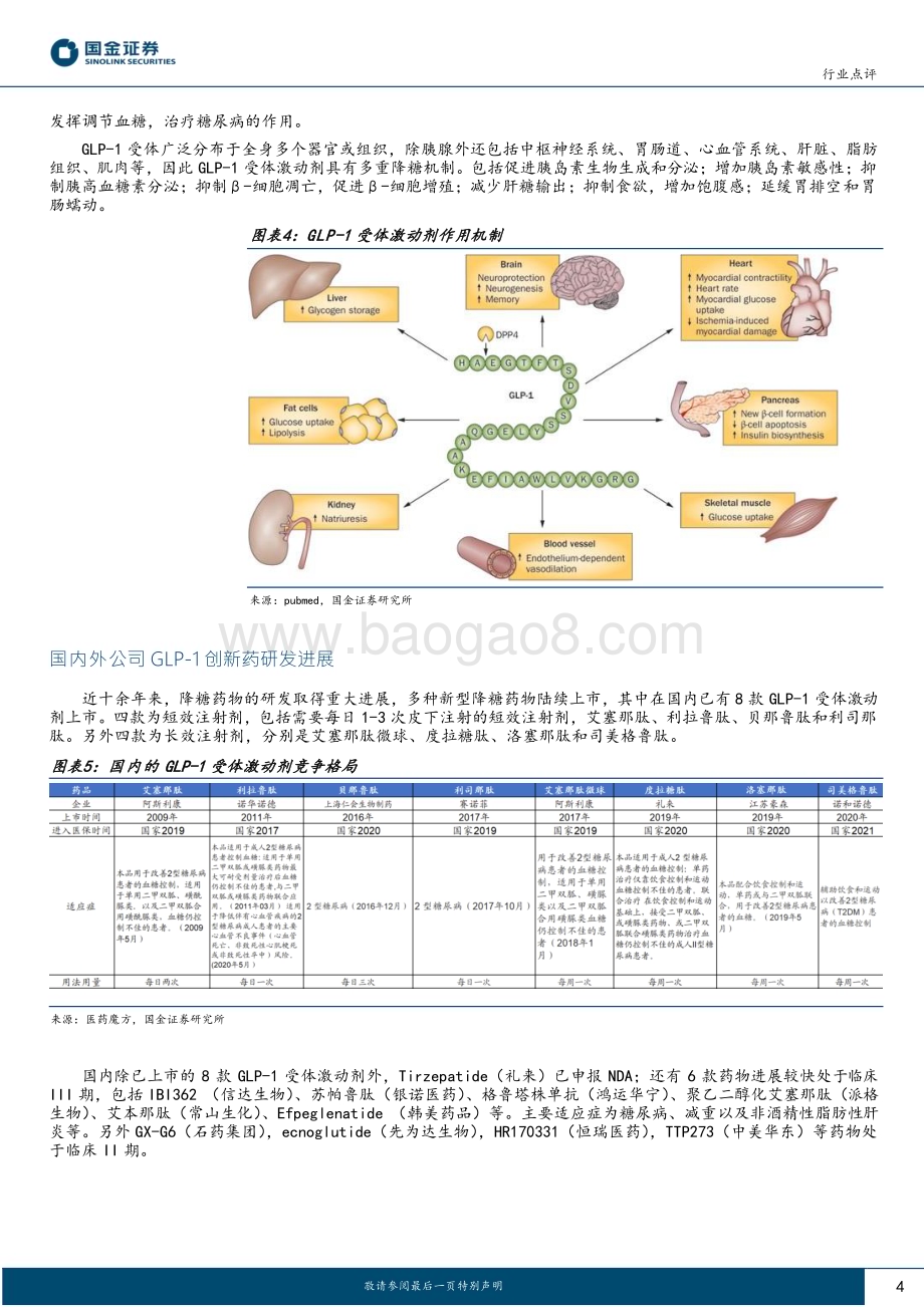 20230213_国金证券_医药健康行业证券研究报告：GLP_1市场规模持续扩大国内药物进展迅速_15页.pdf_第4页