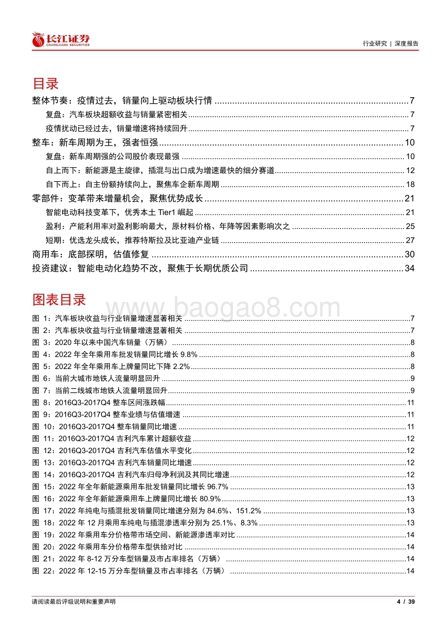 20230205_长江证券_汽车与汽车零部件行业证券研究报告：如何看待当前汽车板块行情？_40页.pdf_第4页