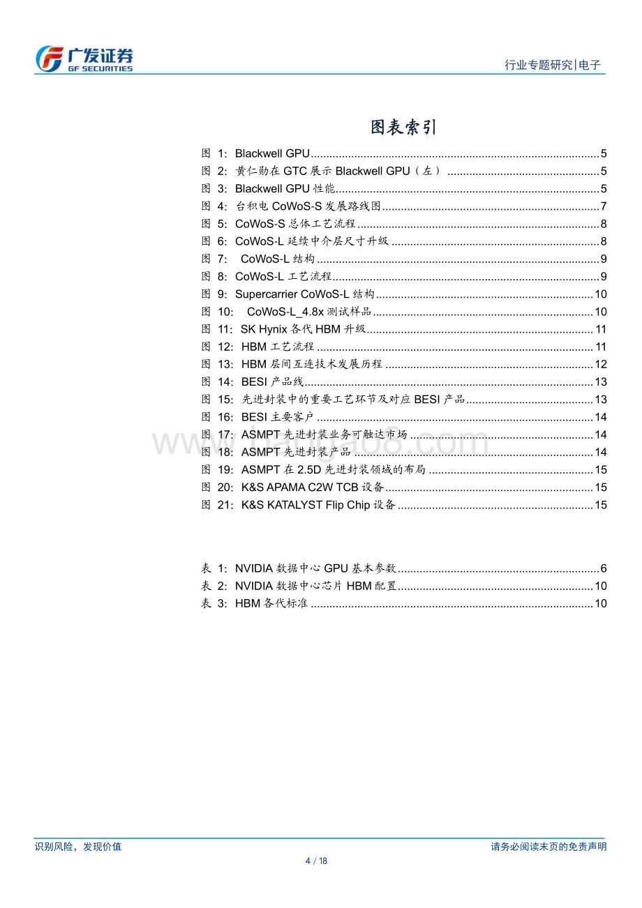 20240319_广发证券_电子行业“AI的裂变时刻”系列报告4：GTC发布Blackwell GPUCoWoS+HBM升级带动算力大幅提升_18页.pdf_第4页