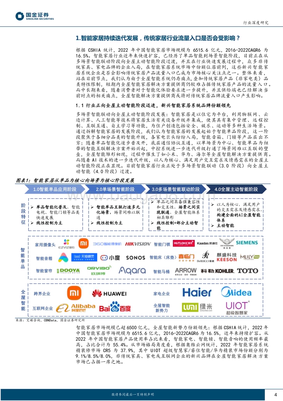 20230518_国金证券_AI+家居行业专题（二）：AI发展对传统家居行业流量入口与集中度有何影响？_23页.pdf_第4页