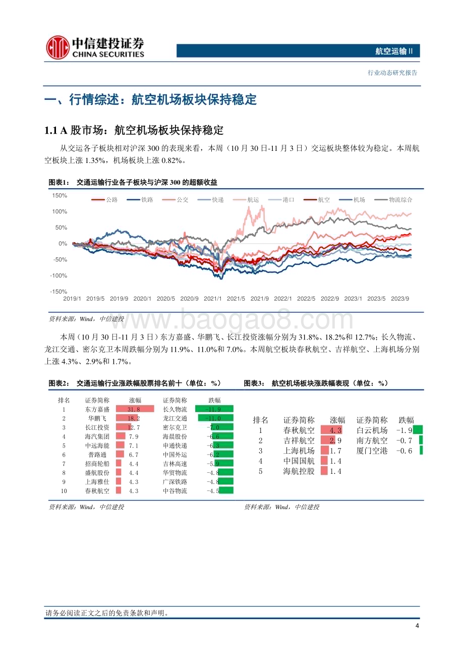 20231105_中信建投_航空运输行业证券研究报告：出入境流程再简化桂林航空暂时关闭出票系统_26页.pdf_第5页