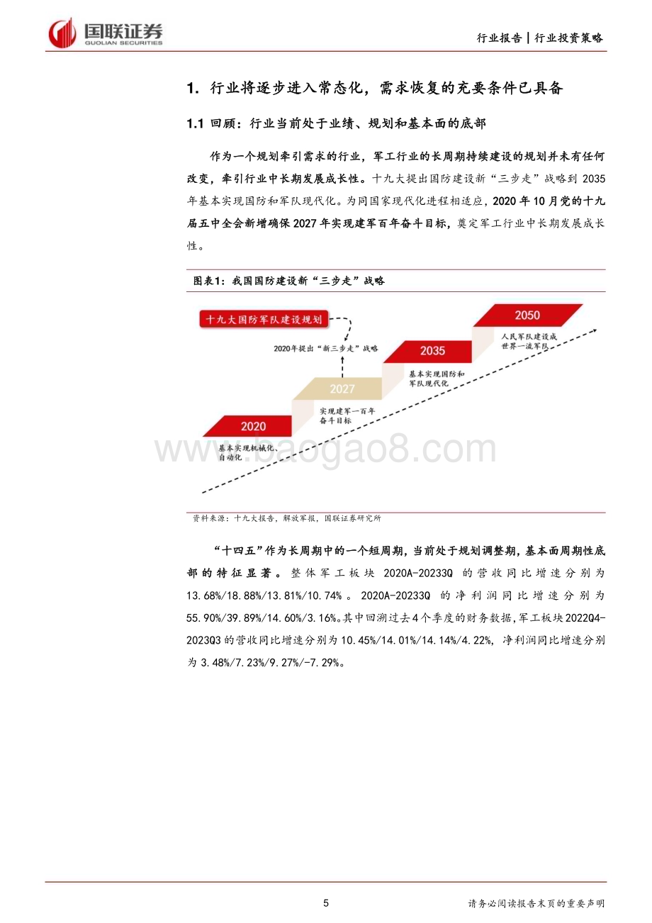 20240208_国联证券_国防军工行业2024年度投资策略：需求终将落地行业反转在即_48页.pdf_第5页