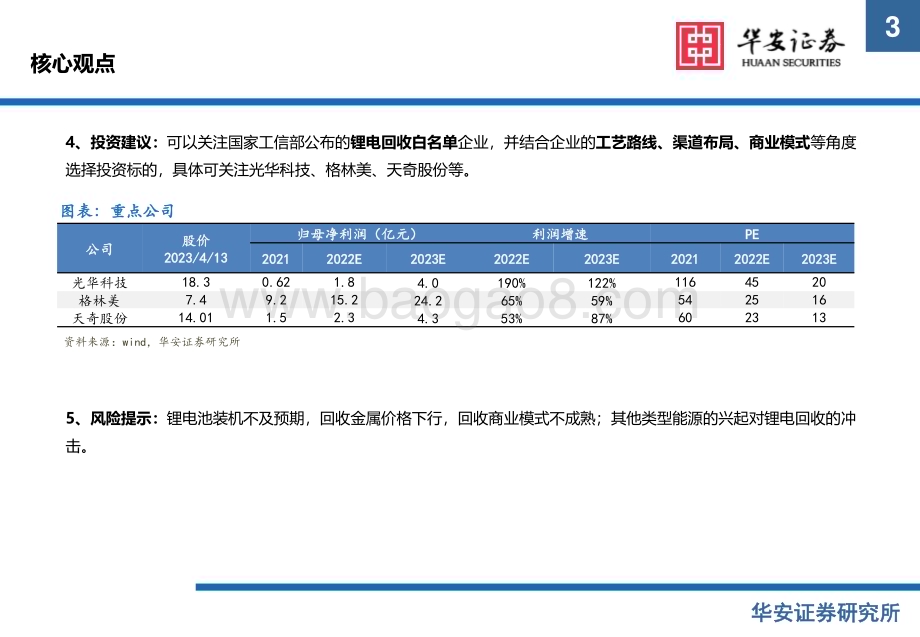 20230413_华安证券_新能源锂电池行业证券研究报告：锂电回收经济性凸显渠道+工艺助力企业突围_37页.pdf_第3页