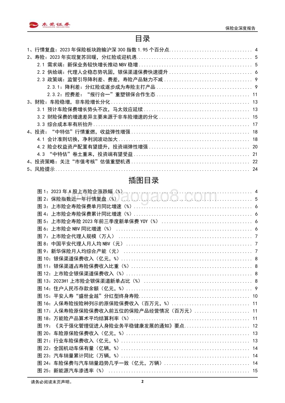 20240131_东莞证券_保险行业深度报告：供需推动寿险回暖“市值考核”催化估值提升_25页.pdf_第2页