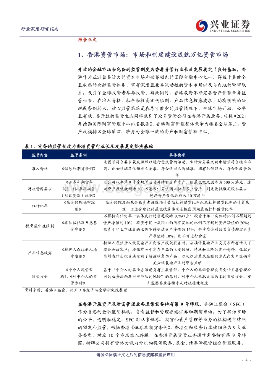 20240321_兴业证券_非银金融行业资管通鉴系列二十一：中国香港篇惠理集团的启示和内资公募的破局_39页.pdf_第4页