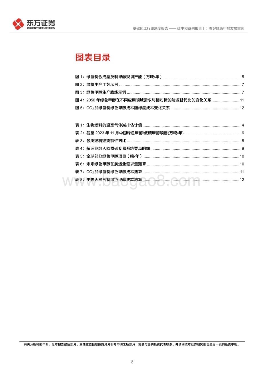 20240223_东方证券_基础化工行业深度报告：碳中和系列报告十看好绿色甲醇发展空间_15页.pdf_第3页