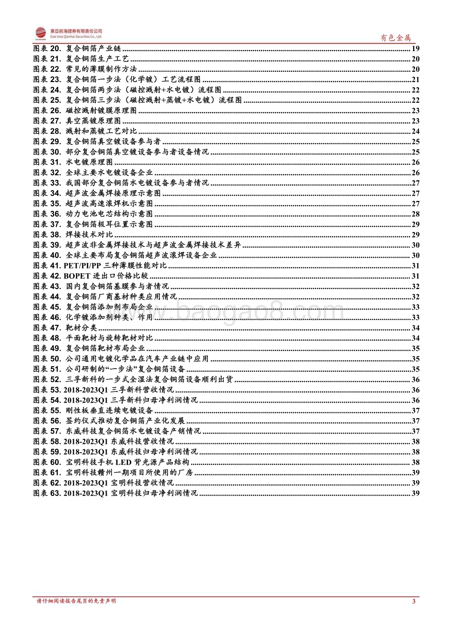 20230525_东亚前海证券_有色金属行业证券研究报告：复合铜箔开启集流体变革产业元年_42页.pdf_第3页
