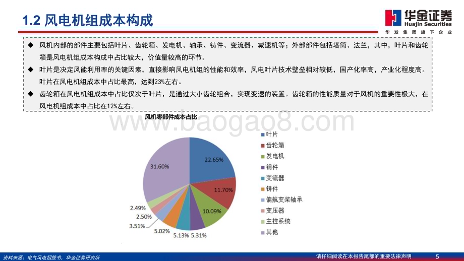 20231111_华金证券_电力设备及新能源行业研究报告：风机大型化推动行业降本关注齿轮箱与叶片技术升级_47页.pdf_第5页