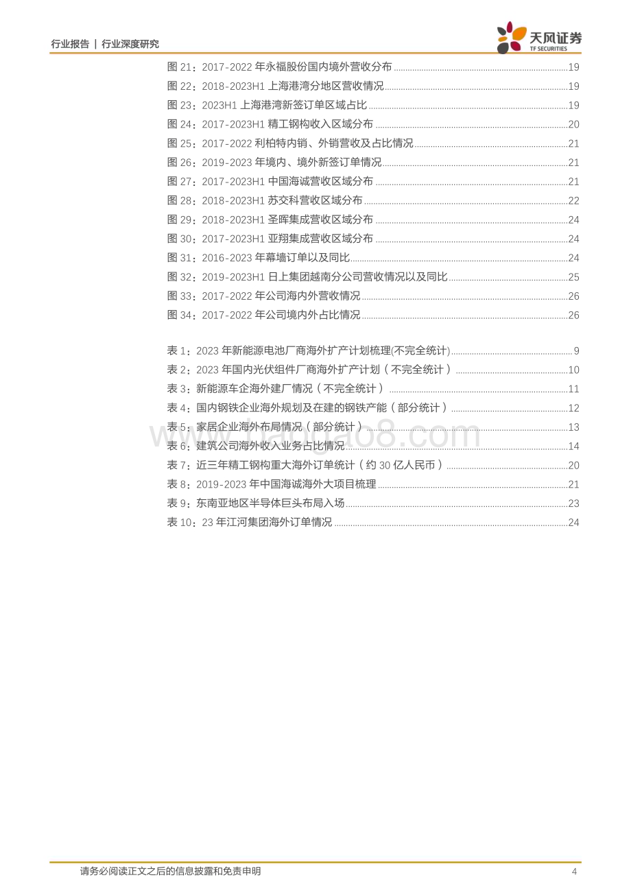 20240225_天风证券_建筑装饰行业出海系列报告之二：建筑行业出海动向及展望_29页.pdf_第4页