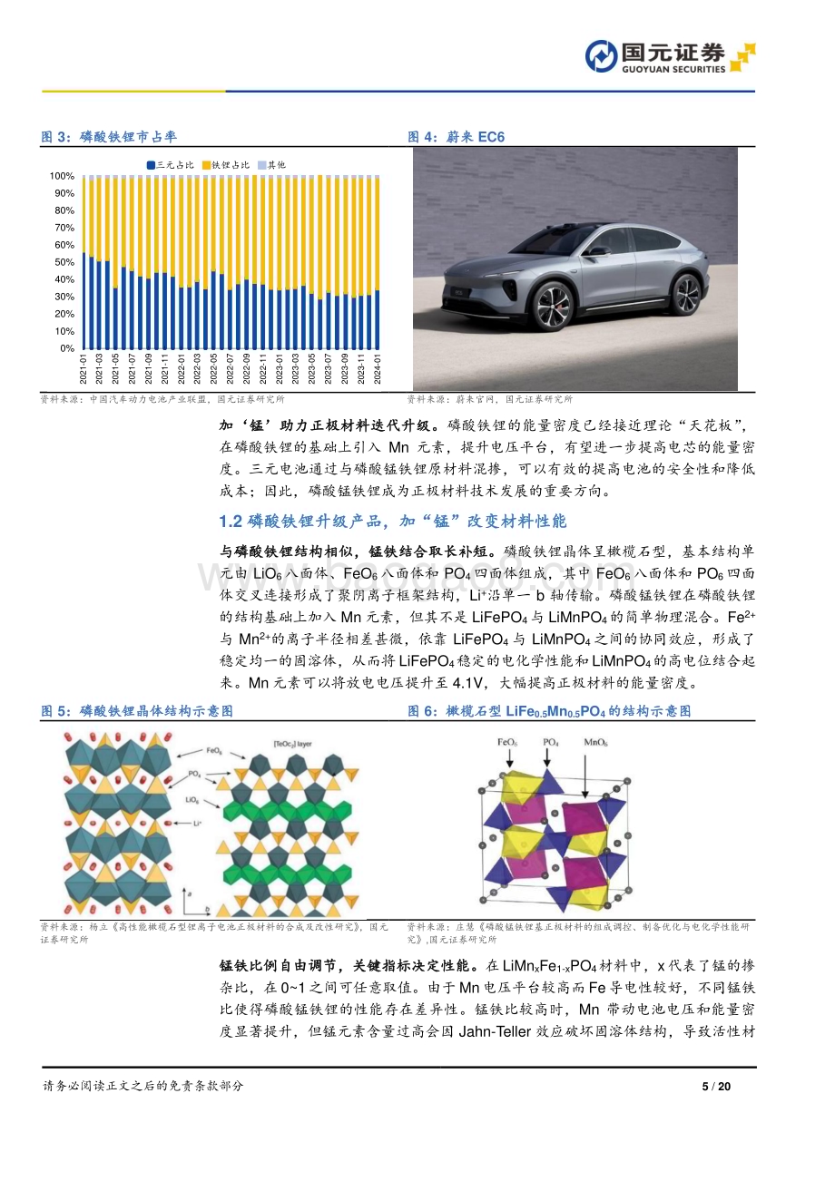 20240321_国元证券_磷酸锰铁锂行业深度报告：技术驱动产品升级商业化进程加速_20页.pdf_第5页