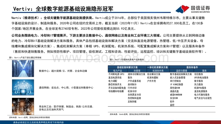 20231117_国信证券_通信行业专题报告：Vertiv数字能源基础设施隐形冠军_59页.pdf_第5页
