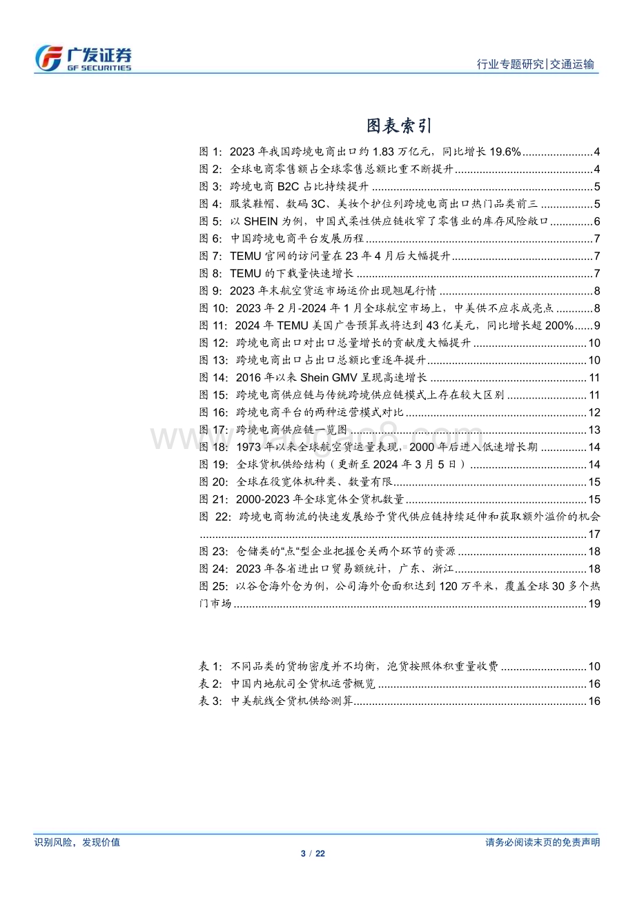 20240324_广发证券_交通运输行业解密跨境电商物流供应链（四）：消费品出口迎来渠道变革拥抱供应链景气上行机遇_22页.pdf_第3页