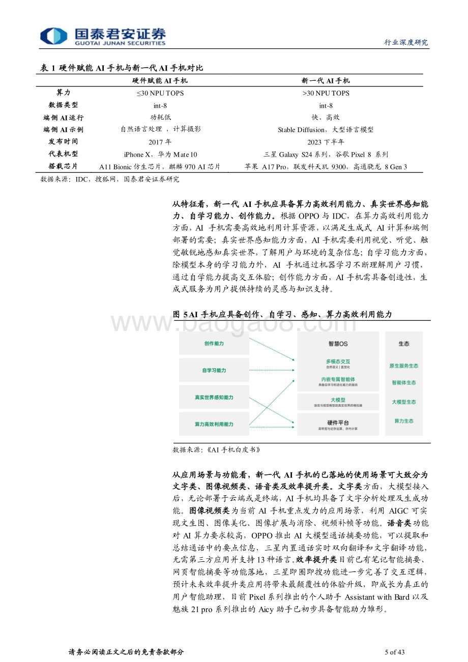 20240329_国泰君安_AI手机行业深度报告：AI手机AI产业革命的决定性力量_43页.pdf_第5页