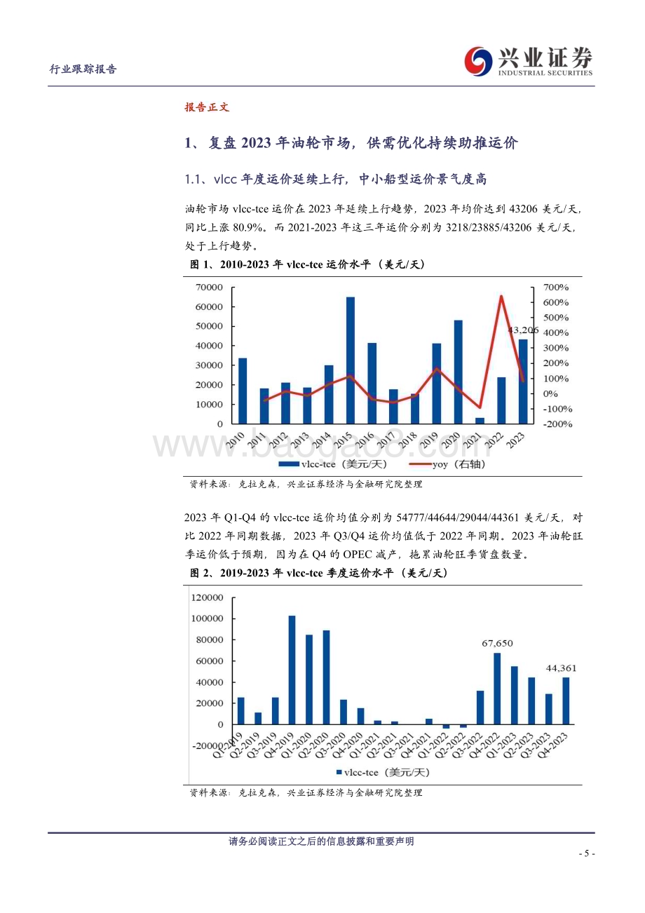 20240227_兴业证券_交通运输行业：油轮板块持续供需优化运价延续上行趋势_23页.pdf_第5页