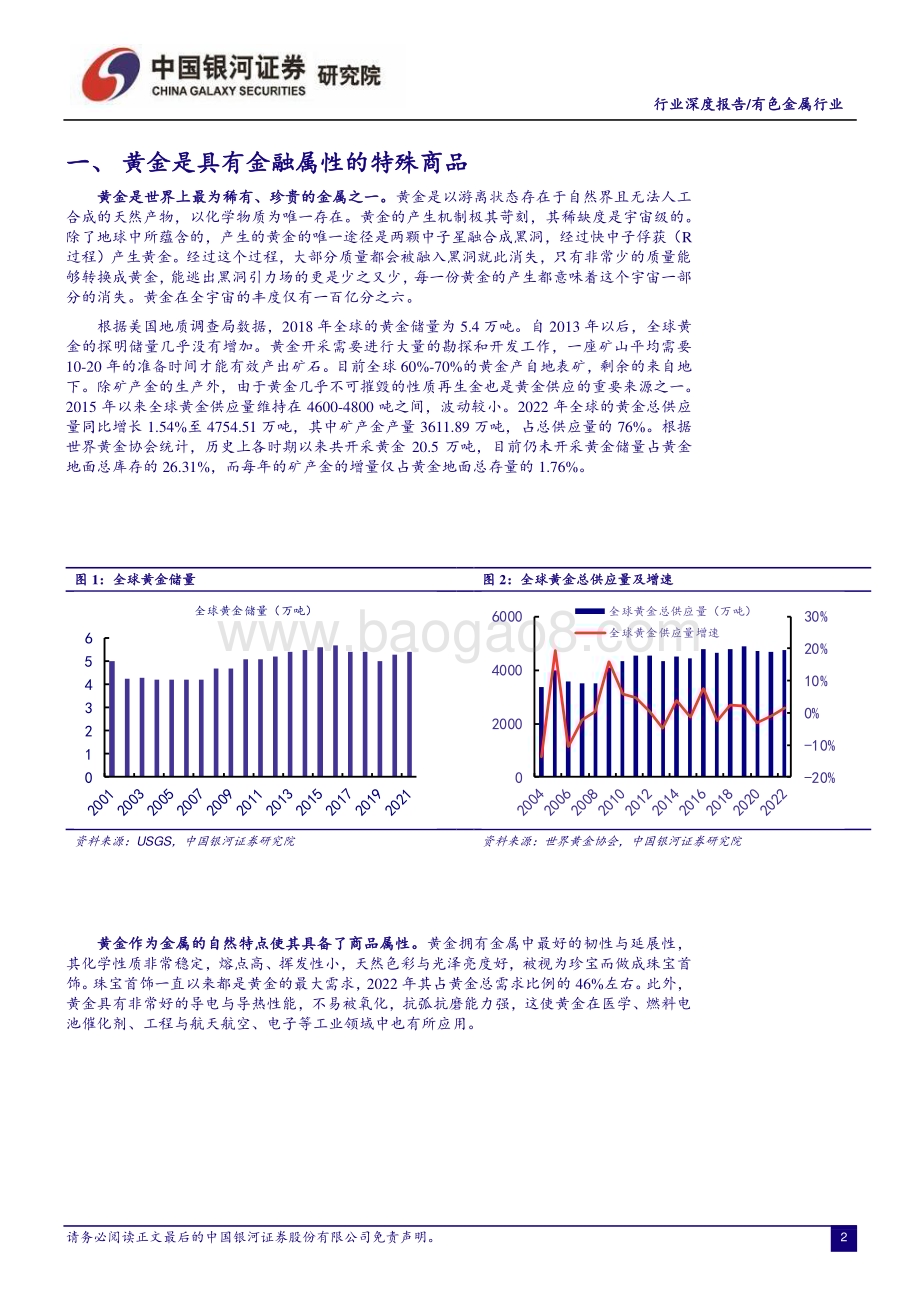 20230323_银河证券_有色金属行业深度报告：战略性投资机会来临黄金进入新一轮牛市_29页.pdf_第3页