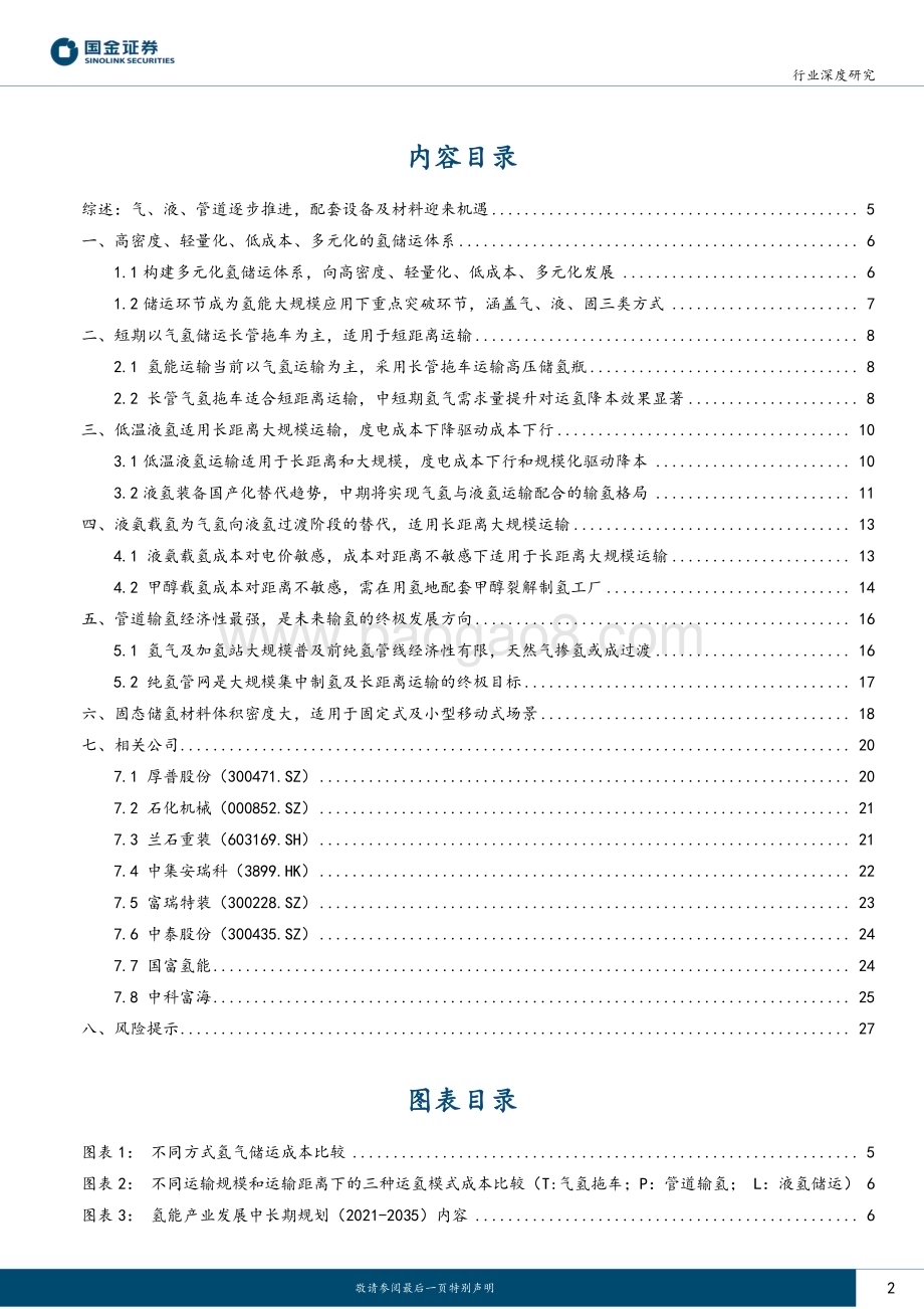 20230404_国金证券_氢能&燃料电池行业证券研究报告：氢储运短中长期发展推演气、液、管道逐步过渡_30页.pdf_第2页