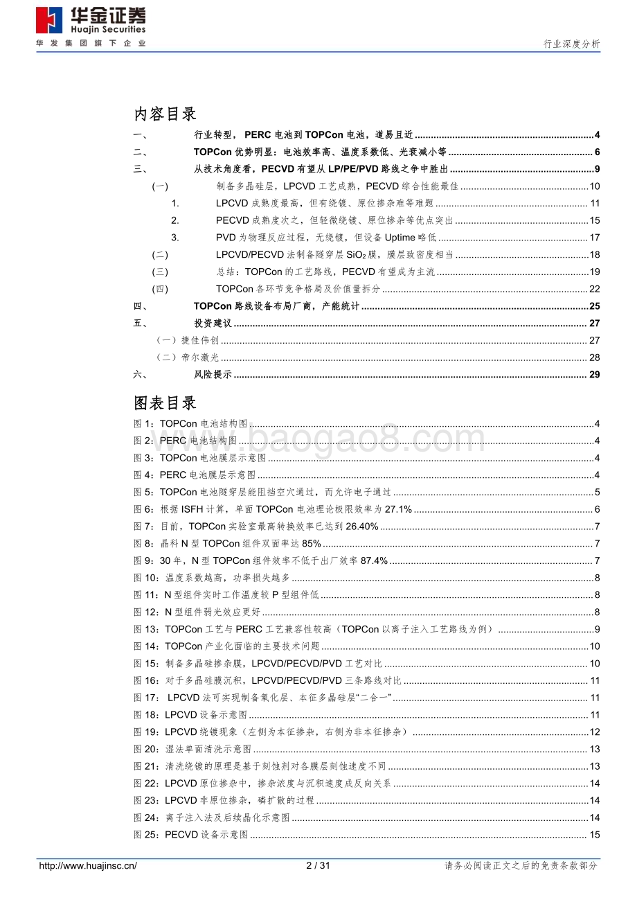 20230208_华金证券_TOPCon设备行业证券研究报告：TOPCon大规模量产PECVD成为主流工艺_32页.pdf_第2页