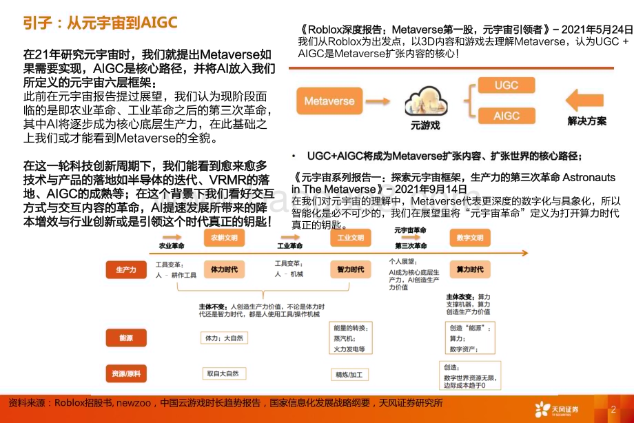 20230328_天风证券_元宇宙行业证券研究报告：GPT三定律_36页.pdf_第2页