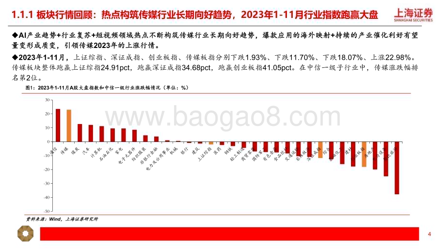 20240116_上海证券_传媒行业2024年度投资策略：新逻辑及新模式推陈出新基本面有望持续反转上行_28页.pdf_第4页