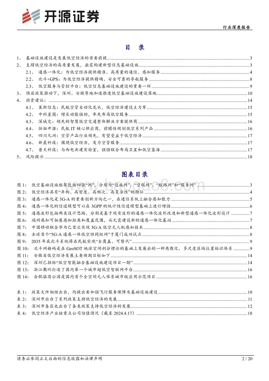 20240418_开源证券_计算机行业深度报告：低空经济腾飞基础设施先行_20页.pdf_第2页
