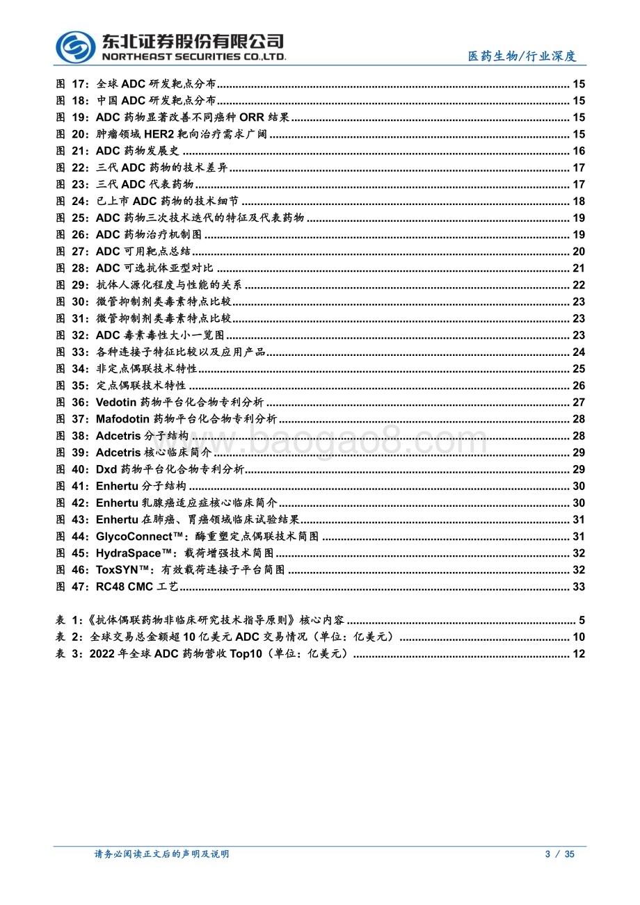 20230331_东北证券_ADC行业证券研究报告：肿瘤治疗新时代ADC赛道井喷式发展_36页.pdf_第3页