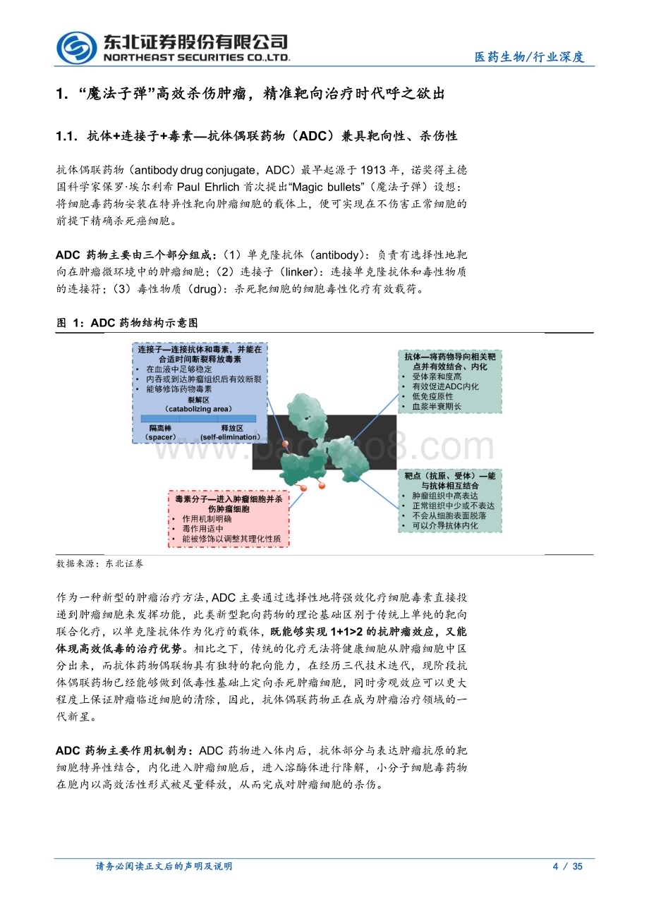 20230331_东北证券_ADC行业证券研究报告：肿瘤治疗新时代ADC赛道井喷式发展_36页.pdf_第4页