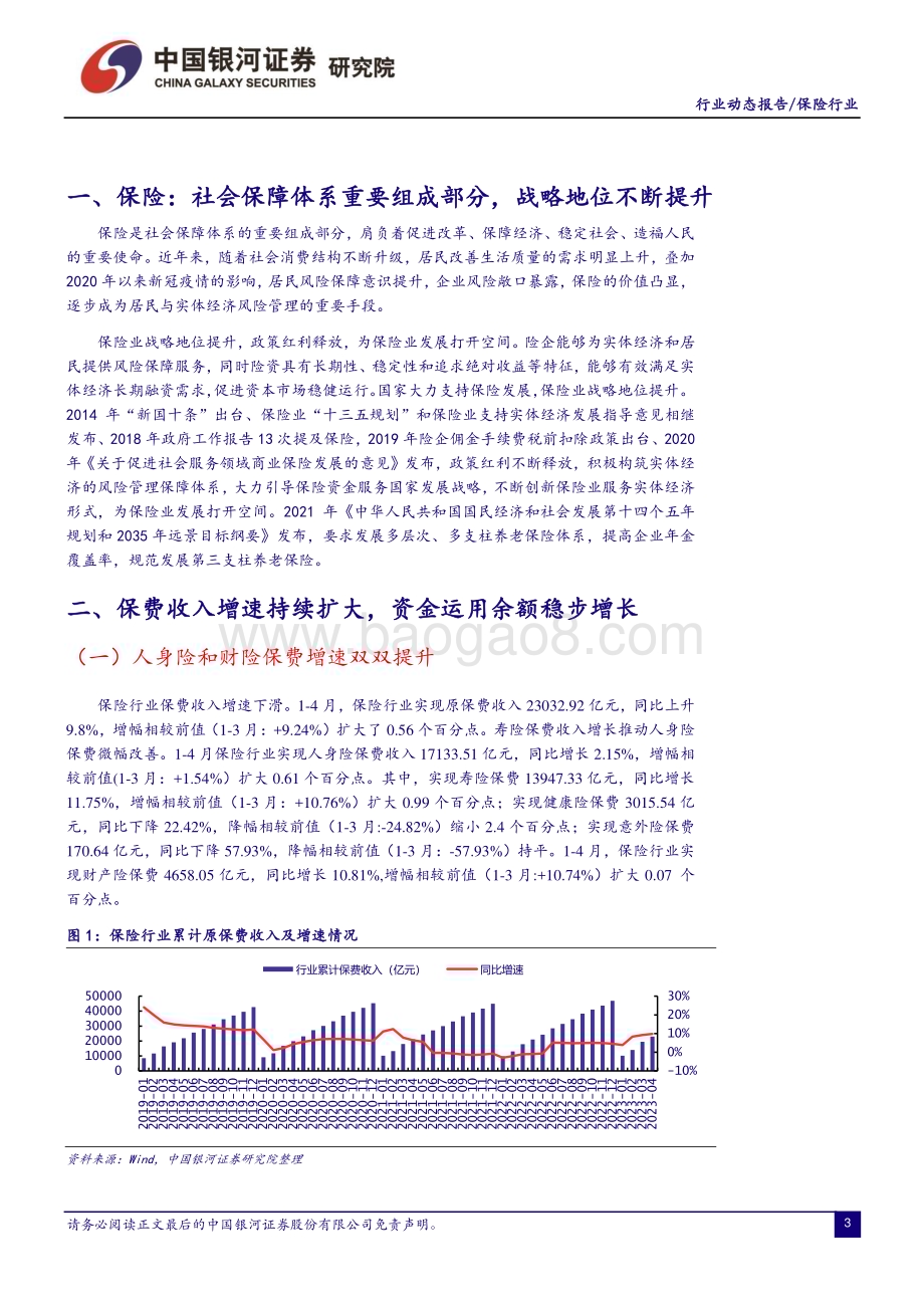 20230531_银河证券_保险行业证券研究报告：负债端复苏超市场预期权益类资产配置比例上升_19页.pdf_第3页