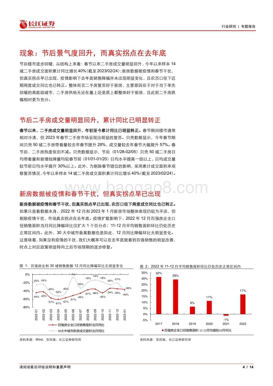 20230227_长江证券_房地产行业证券研究报告：“正”在当前“上”修预期_15页.pdf_第4页