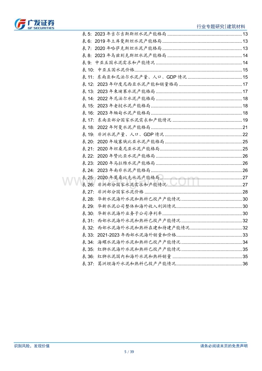 20240325_广发证券_海外建材行业深度系列：掘金“一带一路”发展机遇中国水泥企业携优势出海_39页.pdf_第5页