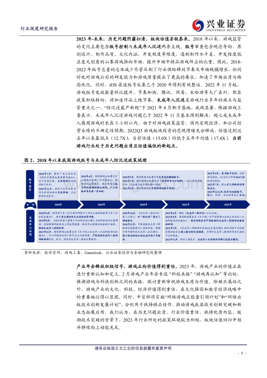 20230314_兴业证券_传媒行业证券研究报告：冰雪消融暖风正劲游戏复苏大年可期_34页.pdf_第5页
