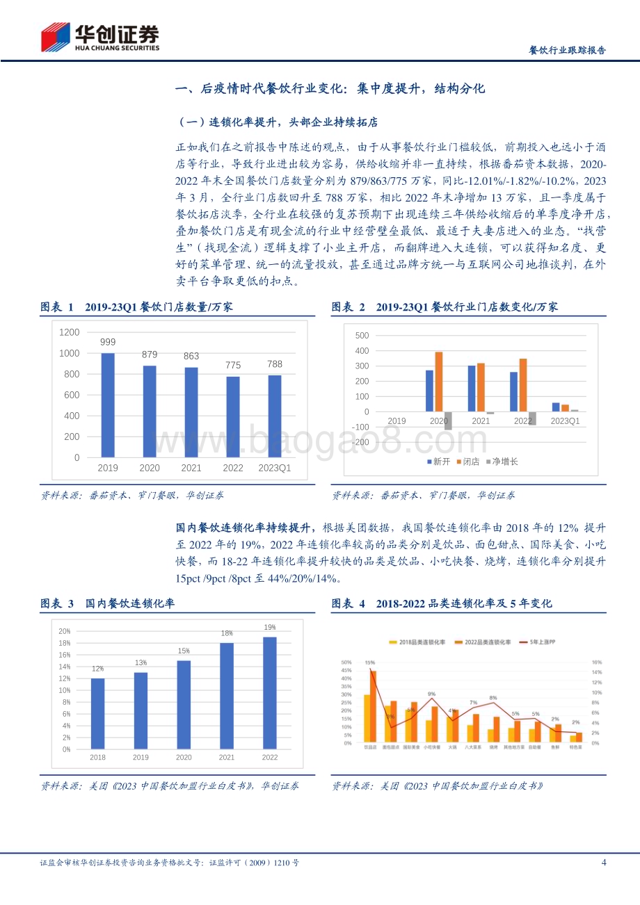 20230524_华创证券_餐饮行业证券研究报告：后疫情时代餐饮行业变化集中度提升结构分化_15页.pdf_第4页