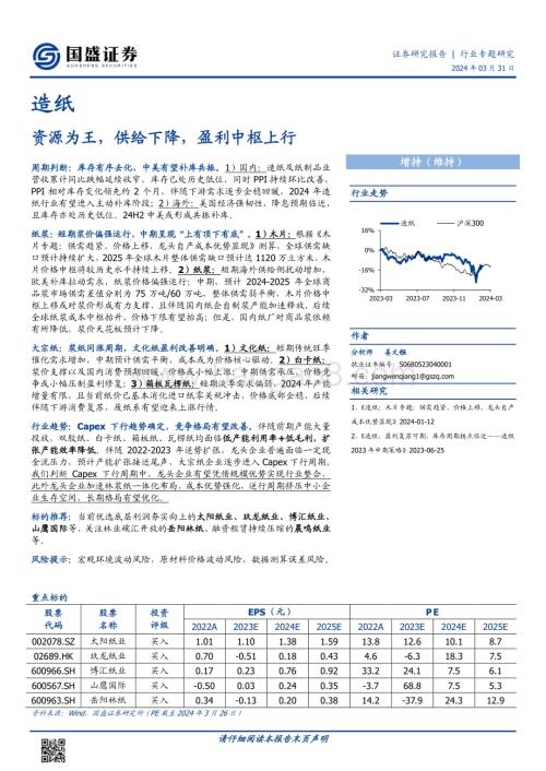 20240331_国盛证券_造纸行业：资源为王供给下降盈利中枢上行_29页.pdf