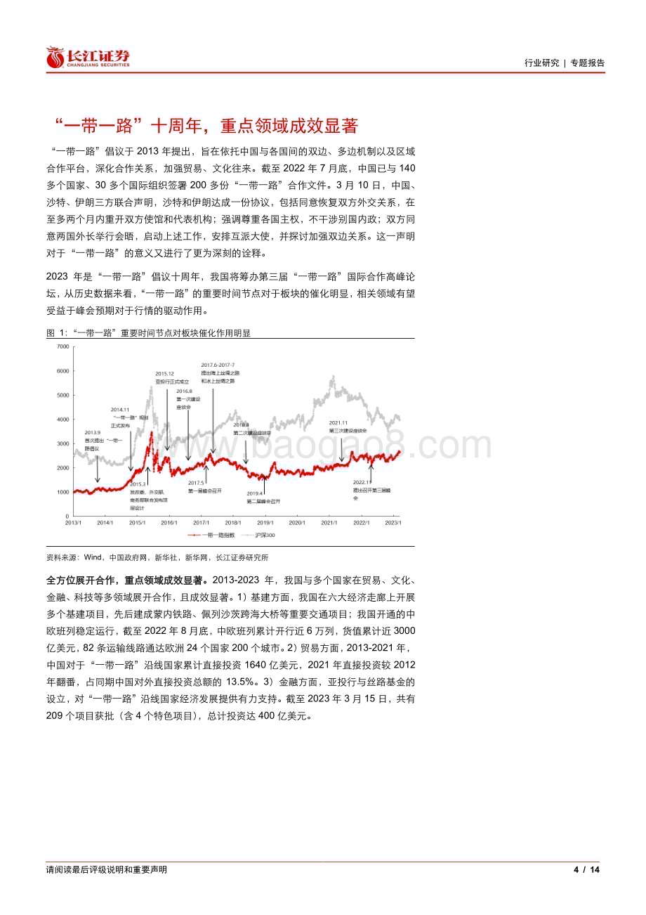 20230320_长江证券_机械行业证券研究报告： “一带一路”迎来十周年重点受益板块梳理_15页.pdf_第4页