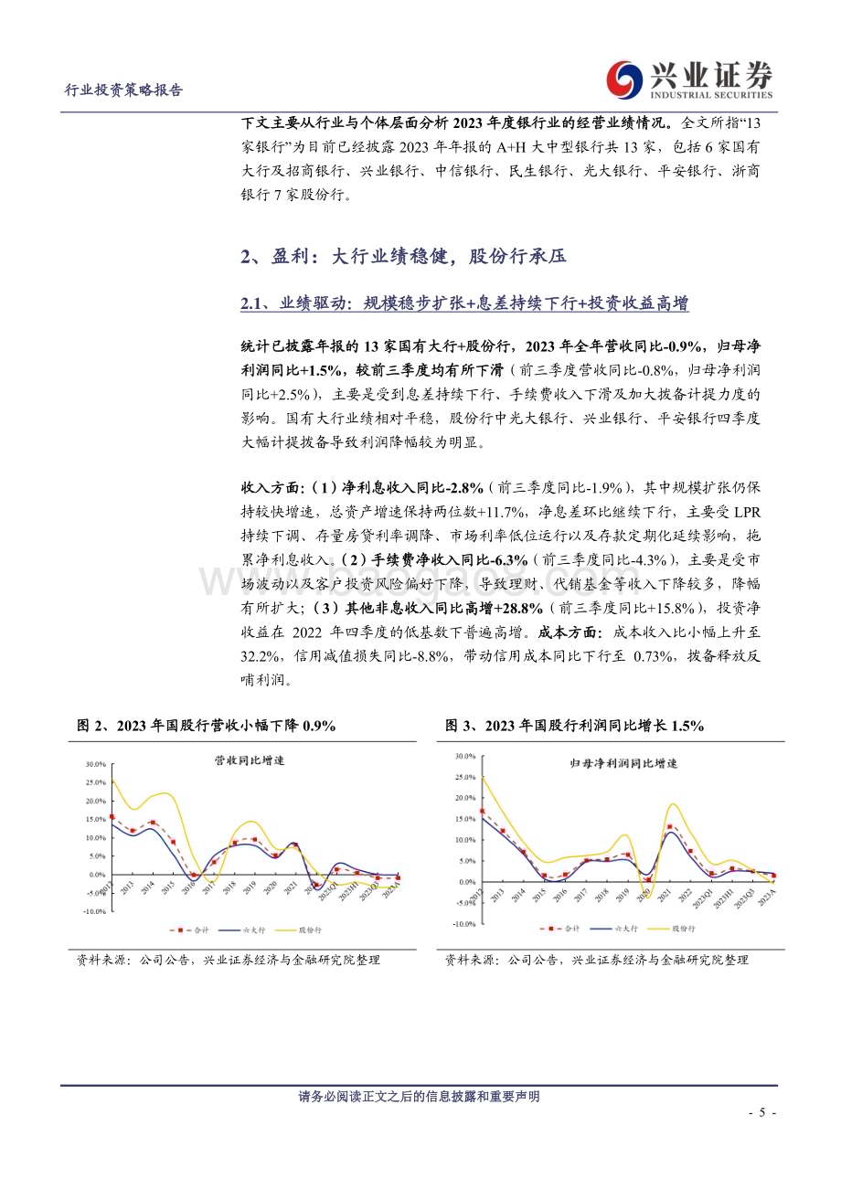 20240402_兴业证券_银行业2023年年报综述：业绩稳定分红稳中有升_23页.pdf_第5页