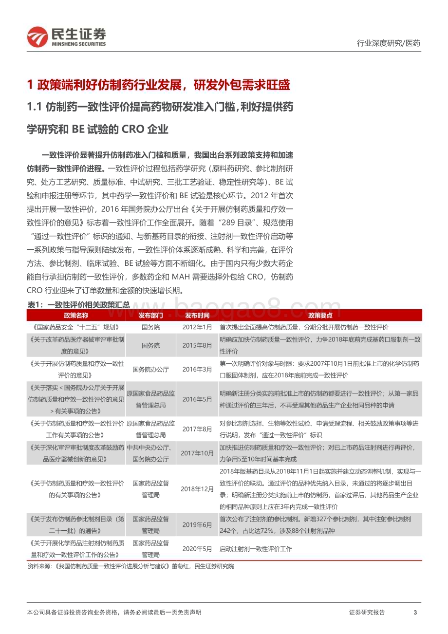 20240131_民生证券_医药研发外包行业系列深度报告：仿制药研发需求旺盛自主研发权益分成拐点已至_31页.pdf_第3页