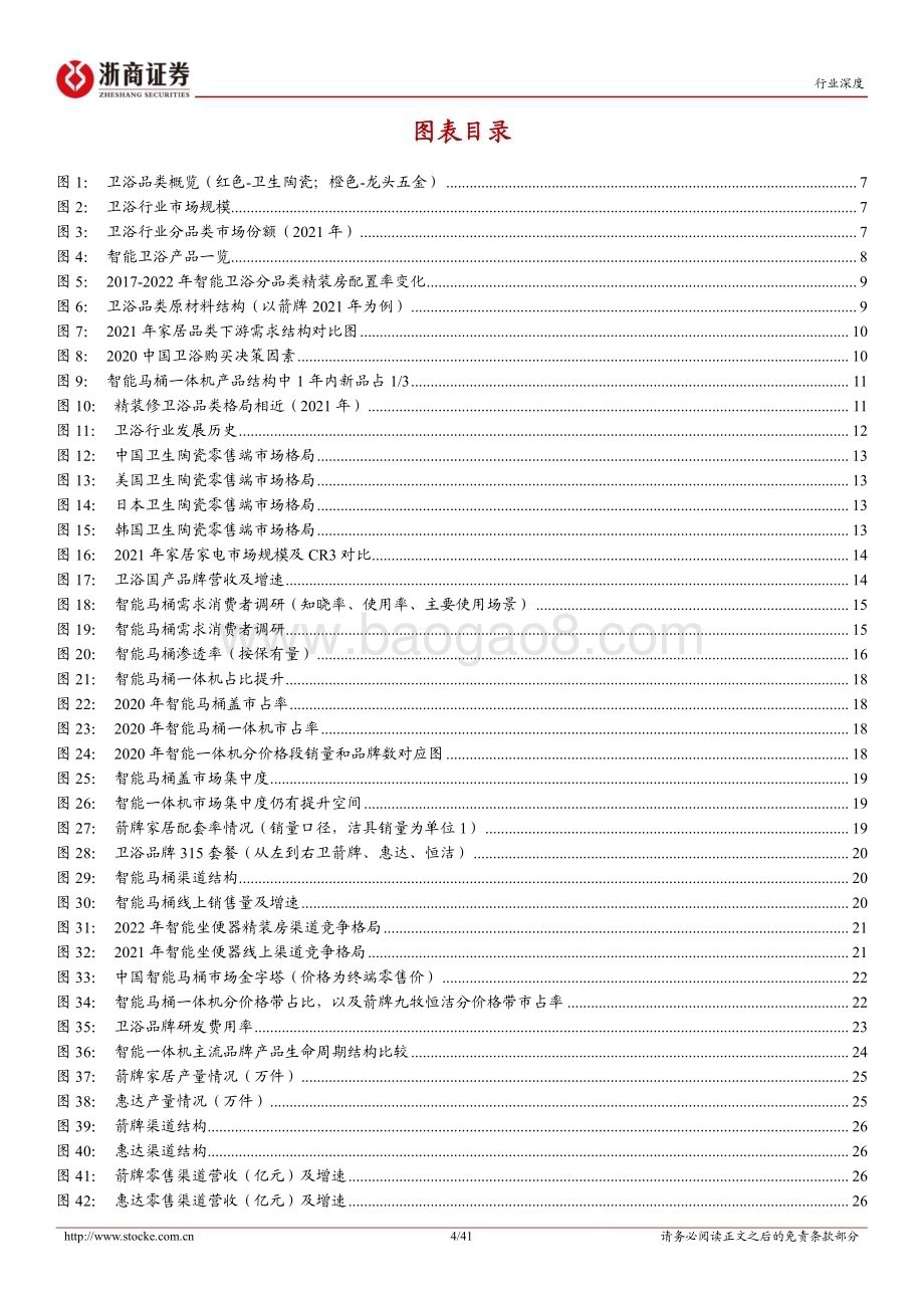 20230419_浙商证券_卫浴行业证券研究报告：智能卫浴新变局国货崛起正当时_42页.pdf_第4页