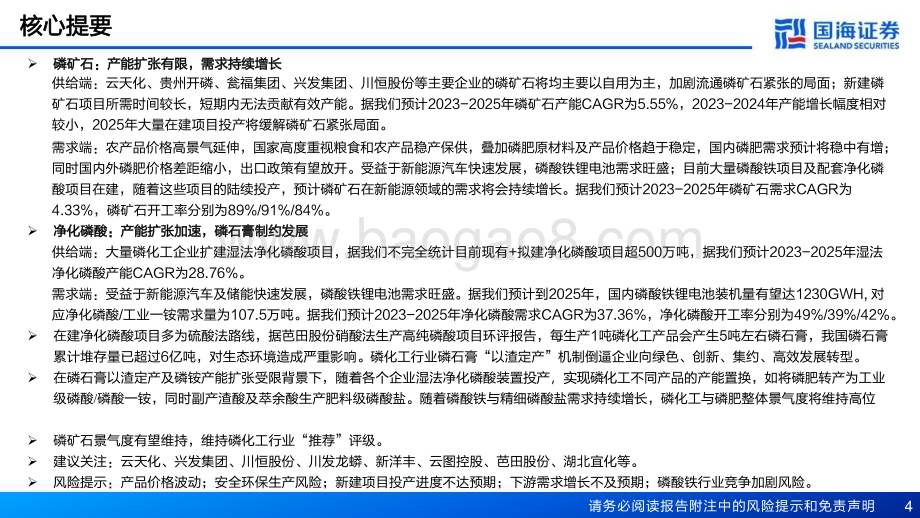 20230327_国海证券_磷化工行业深度报告：磷化工景气度有望维持_49页.pdf_第4页