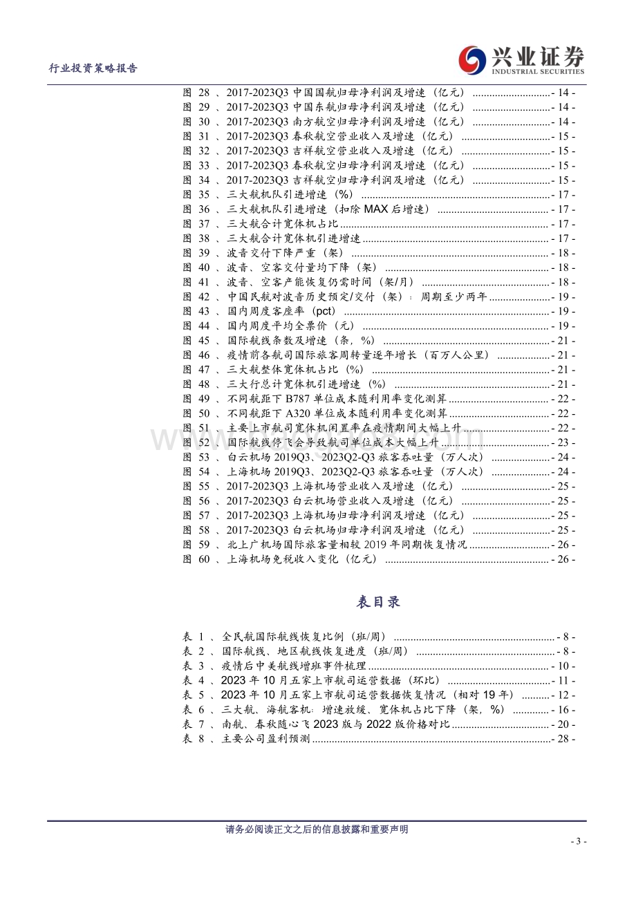 20231205_兴业证券_航空机场行业2024年度策略报告：竞争烈度显著下降航空周期大幕缓缓拉开_30页.pdf_第3页