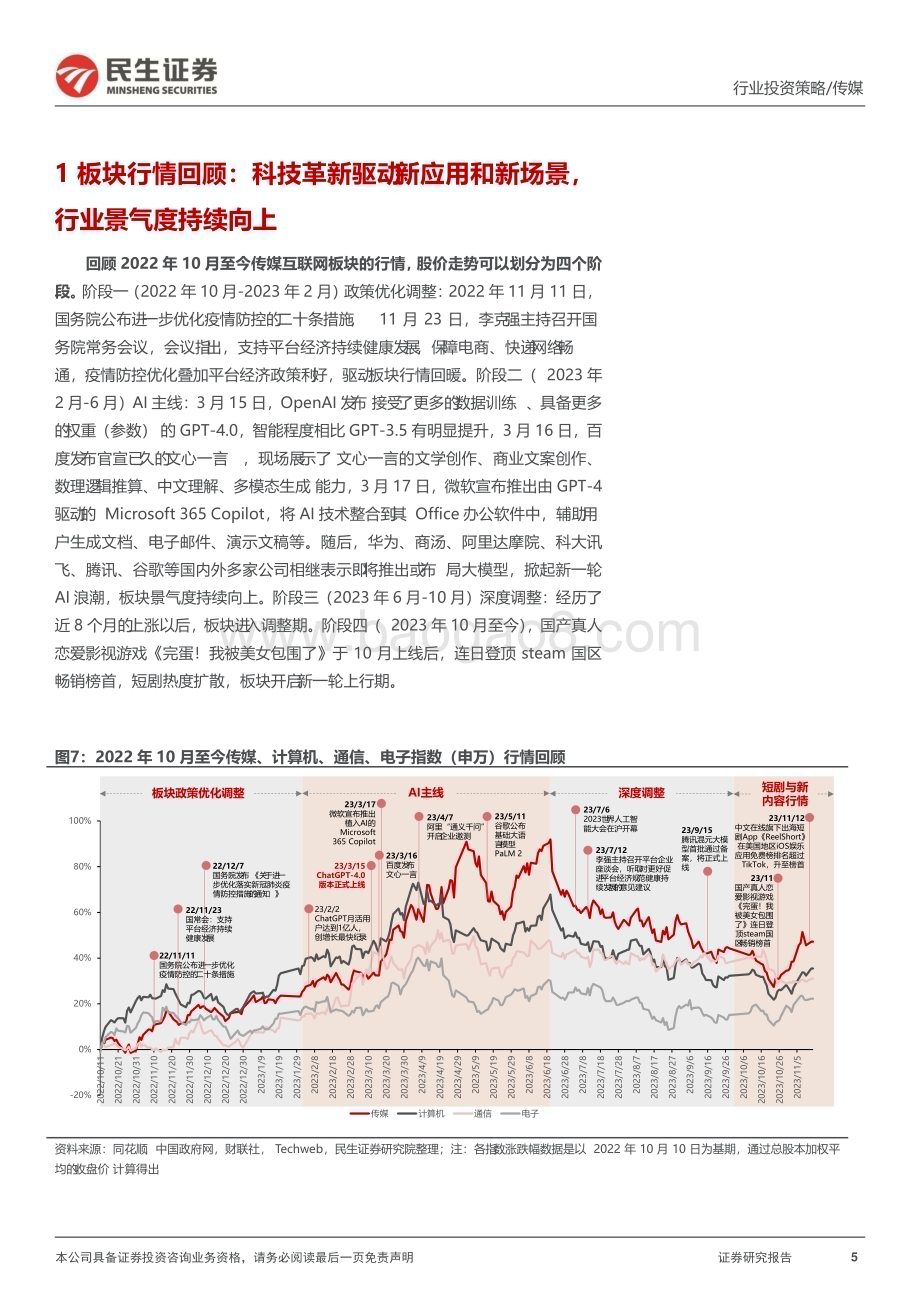 20231214_民生证券_传媒互联网行业2024年度投资策略：一个新起点视角观测技术、内容和渠道变革_45页.pdf_第5页